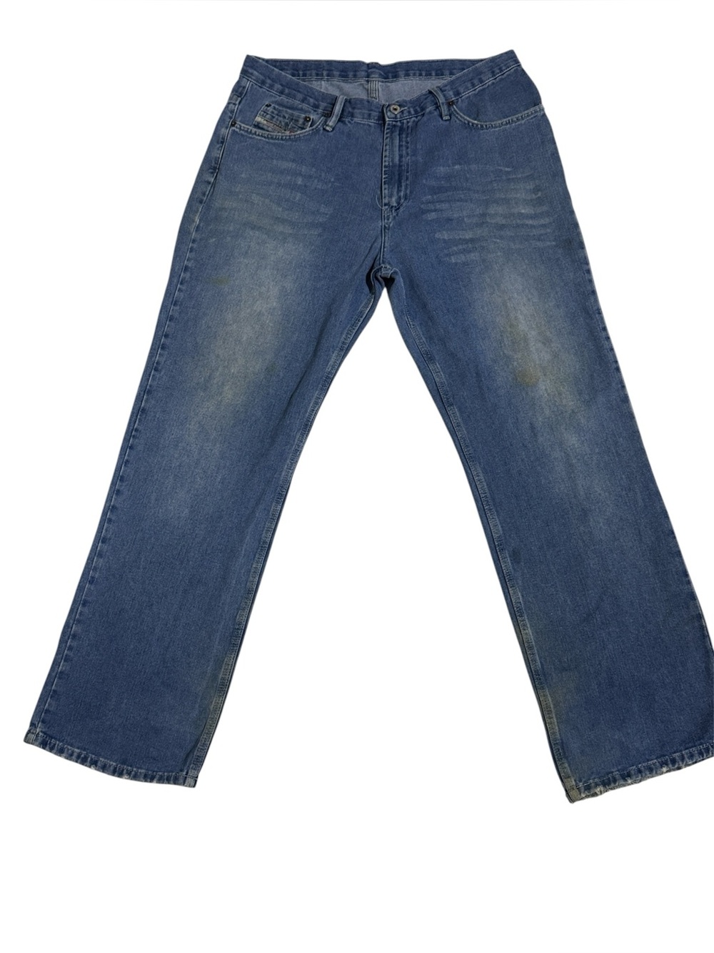 Diesel Industry Zigby Mens Blue Jeans Size 36 Italy Made Y2K Skate Destressed
